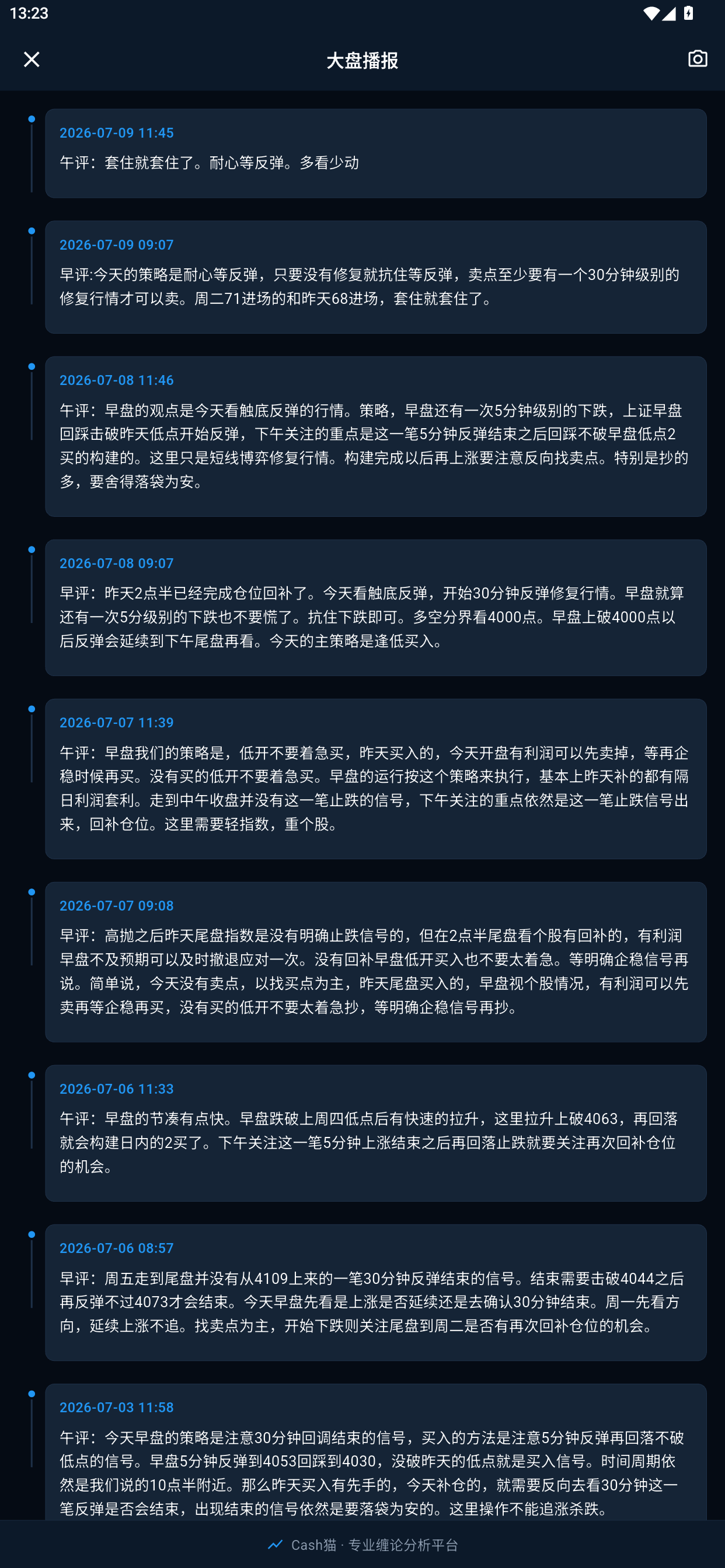 大盘播报